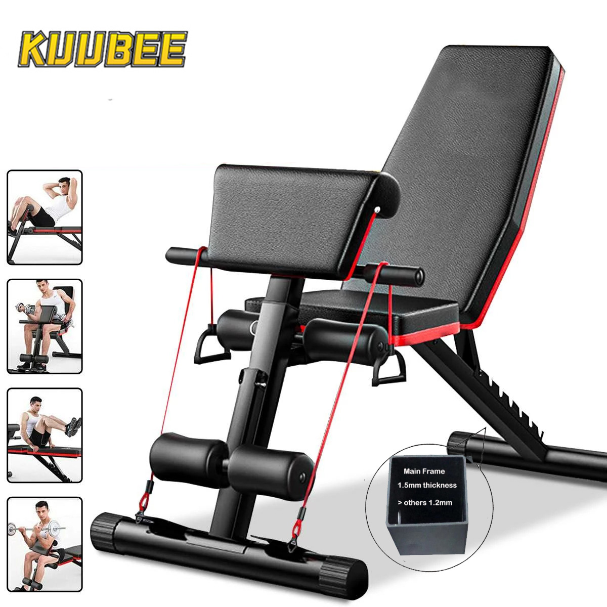 Sit-ups Dumbbell bench equipment home male auxiliary multifunctional abdominal muscle board fitness chair bench press dumbbell